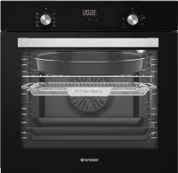 Встраиваемый духовой шкаф Gressel U6EB69050 60 см, 8 режимов, паровая очистка, 3D-конвекция