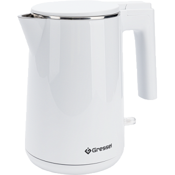 Чайник электрический Gressel GRK-1103 белый, объем 1л, STRIX-контроллер