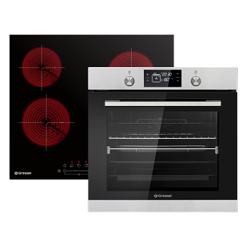 Комплект бытовой техники GRESSEL U66D69M14S01 (духовой шкаф 60см и варочная панель стеклокерамическая 60см)