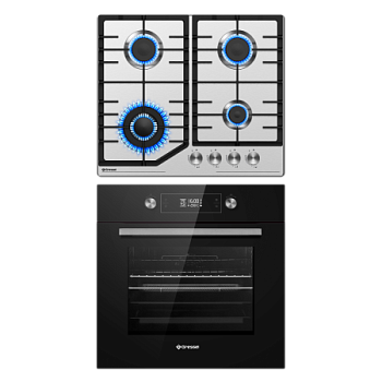 Комплект бытовой техники GRESSEL U66V41SM6911 (духовой шкаф 60см U6ES69000  и варочная панель газовая 60см U60V41M011)