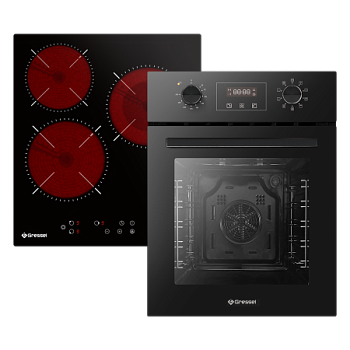 Комплект бытовой техники GRESSEL (духовой шкаф 45см U4ES59000 и варочная панель стеклокерамическая 45см U45D29S000)