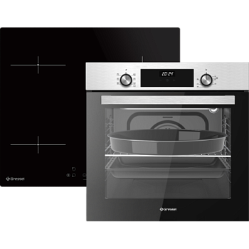 Комплект бытовой техники GRESSEL (духовой шкаф 60см U6EM68005 и варочная панель индукционная 60см U60I74S000)