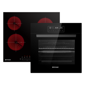 Комплект бытовой техники GRESSEL U66D99S14S01 (духовой шкаф 60см и варочная панель стеклокерамическая 60см)