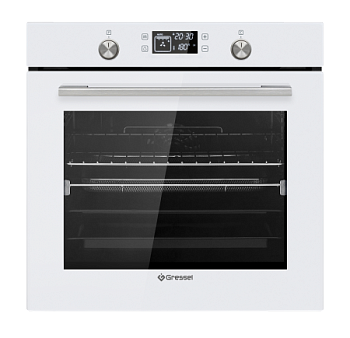Встраиваемый духовой шкаф Gressel U6EC69110, 60см, 9 режимов работы, двойной гриль, 3D конвекция, режим разморозки + противень Wellfry
