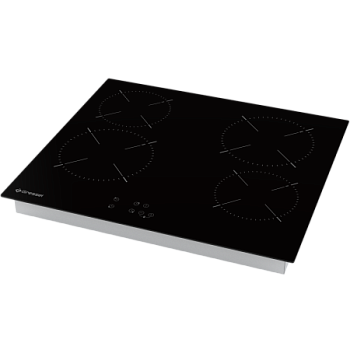 Встраиваемая электрическая варочная панель GRESSEL U60D14S000, 60 см, 5000Вт, индикатор остаточного тепла, управление Touch control, таймер