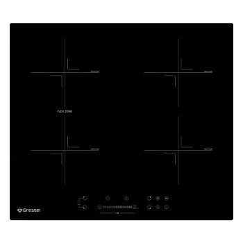 Настольная индукционная варочная панель Gressel TTI84S011-60 60 см, функция BOOST, Slider Control, Flex Zone, керамическое стекло, таймер