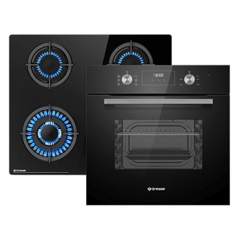 Комплект бытовой техники GRESSEL U66N57S51S01 (духовой шкаф 60см и варочная панель газовая 60см)
