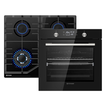 Комплект бытовой техники GRESSEL U66H69S41S01 (духовой шкаф 60см и варочная панель газовая 60см)