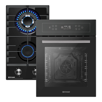 Комплект бытовой техники GRESSEL (духовой шкаф 45см U4ES99000 и варочная панель газовая 30см U30H20S001)