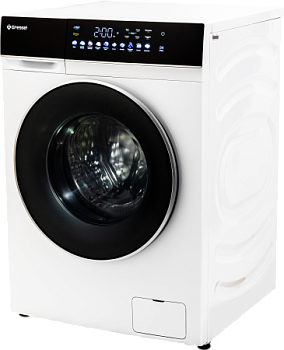 Стиральная машина с сушкой Gressel UWS603 (10,5 кг), инверторный мотор с прямым приводом Direct Drive, функция пара PureSteam, внутренняя подсветка, сенсорное управление, дозагрузка белья, 10 программ, система самодиагностики, 1200 оборотов