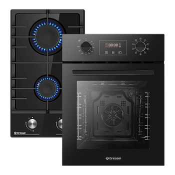 Комплект бытовой техники GRESSEL (духовой шкаф 45см U4ES59000 и варочная панель газовая 30см U30V20B001)