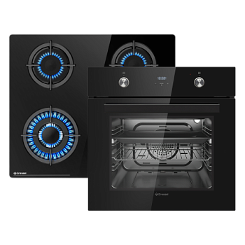 Комплект бытовой техники GRESSEL U66N58S41S01 (духовой шкаф 60см и варочная панель газовая 60см)