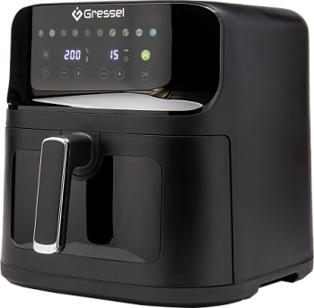 Аэрогриль Gressel GAF-1826, 10 программ, 1700Вт, сенсорный дисплей, подсветка