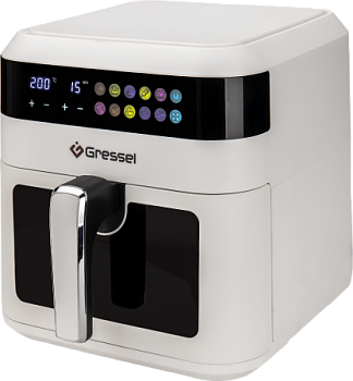 Аэрогриль Gressel GAF-1824, 10 программ, сенсорный дисплей, подсветка, чаша 6л.